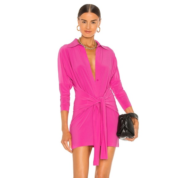 Norma Kamali Fuchsia Shirt - Picture 1 of 6